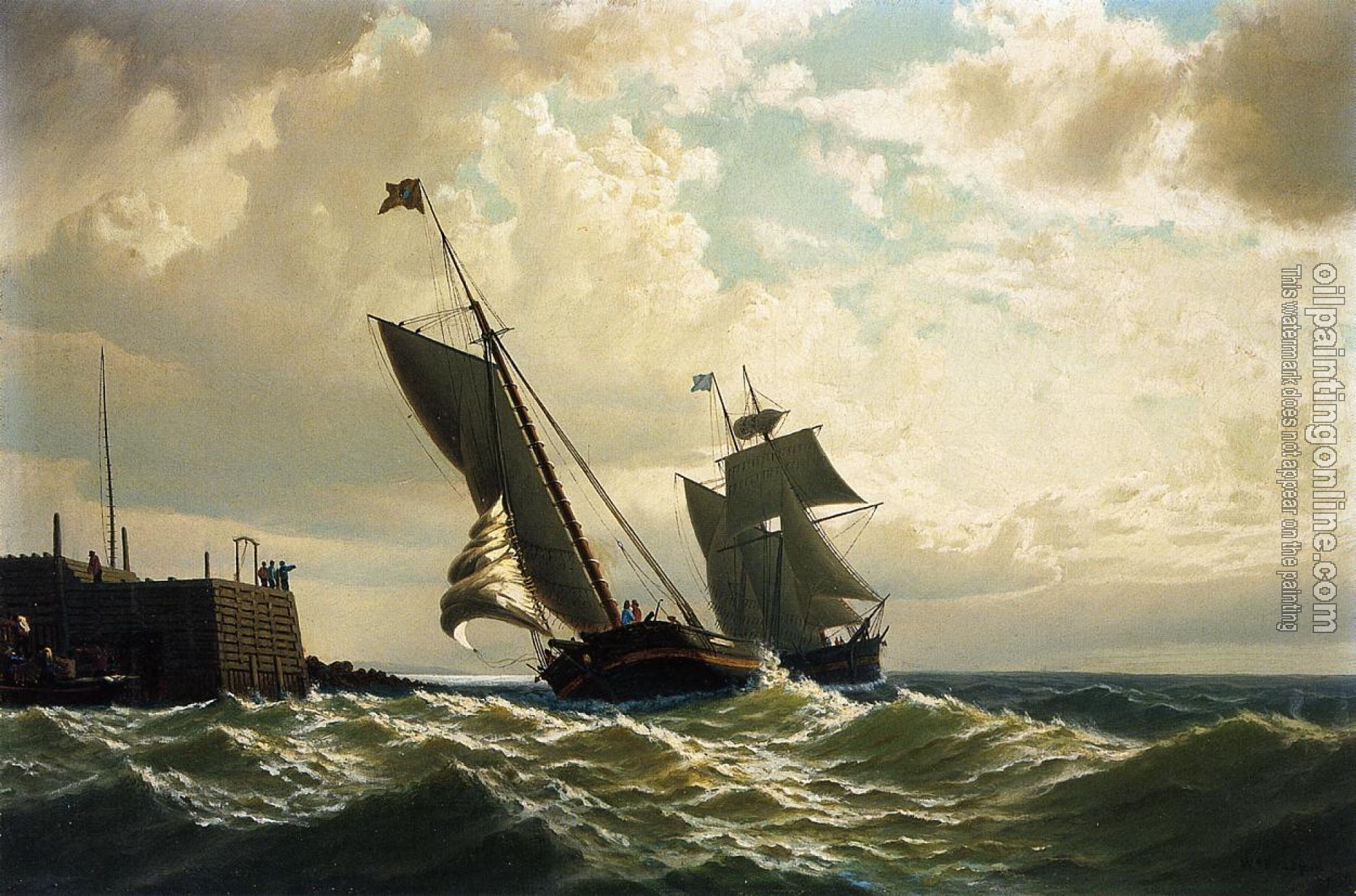 William Bradford - Making Harbor
